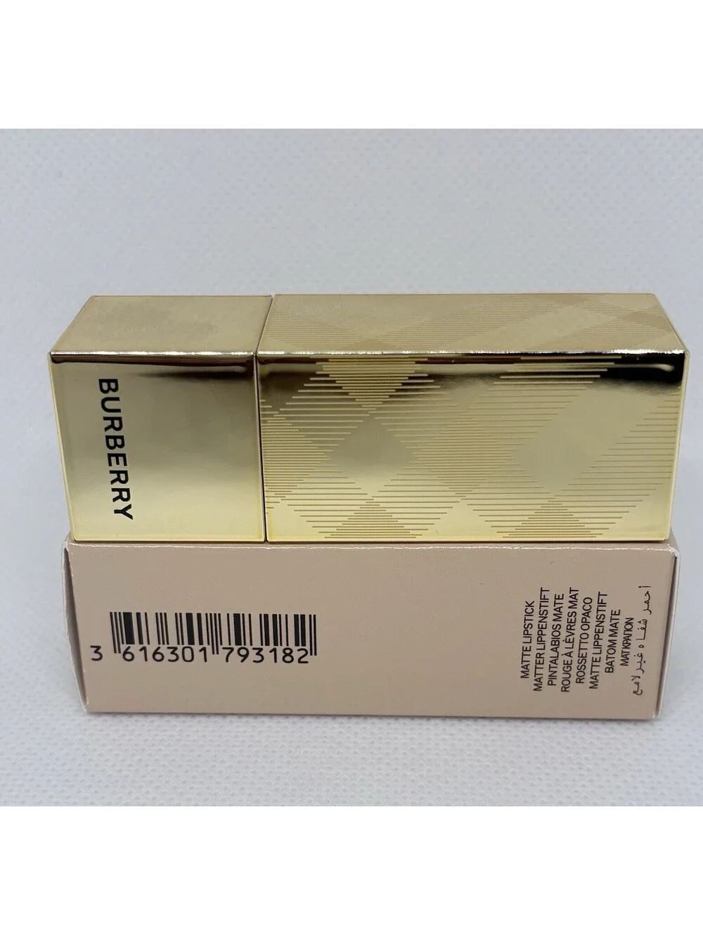 Burberry Kisses Matte Lipstick Hydrating Long Lasting 12 Soft Pink 0.11oz